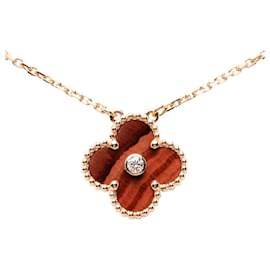 Van Cleef & Arpels Vintage Alhambra 1P Diamond Pendant Necklace Other