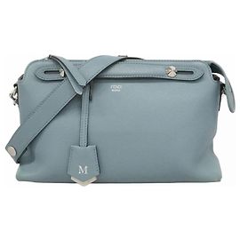 Borsa in pelle Fendi By The Way Blu