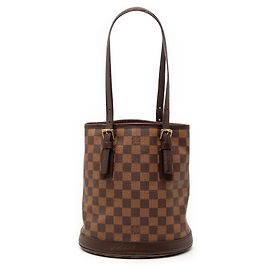 Louis Vuitton Marrom Damier Ebene Marais Marrom