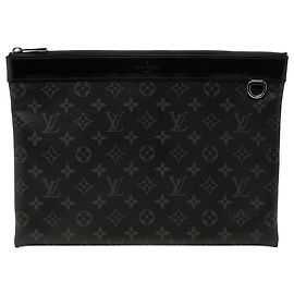 Pochette GM Discovery Monogram Eclipse Nero Louis Vuitton Nero
