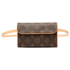 Pochette Florentine Monogramma Marrone Louis Vuitton Marrone