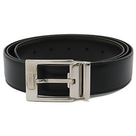 Salvatore Ferragamo Reversible Leather Belt Black Dark brown