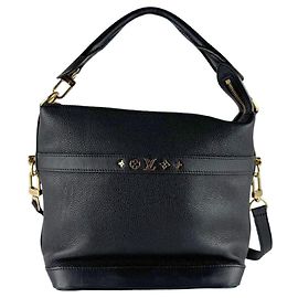 Borsa in pelle nera Louis Vuitton Nero