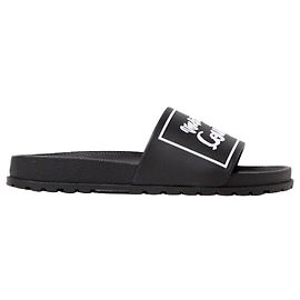 Versace Logo Shelly Slide Noir