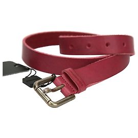 Dolce & Gabbana Cinturón skinny de cuero vintage Rosa