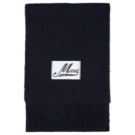 Marni Alpaka-Fransen-Schal Blau