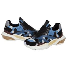 Valentino Garavani Baskets Vgi Bounce Camo Remises à Neuf Bleu