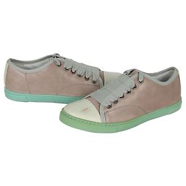 Lanvin Trainer Leather Women's Sneakers Grey