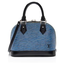 Louis Vuitton Epi-Leder Denim Alma BB Tasche Schwarz