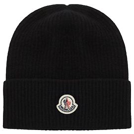 Moncler Kaschmir-Mütze schwarz Schwarz