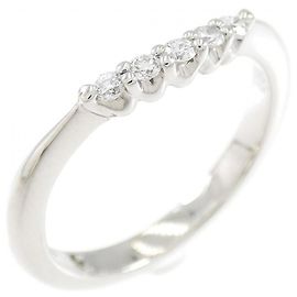 Autre Marque Pt900 Diamond Ring Silvery