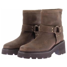 Ba&Sh Bottes marrons en cuir Brown