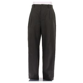 Autre Marque MAISON KITSUNE Striped Cotton Pants Grey Grey
