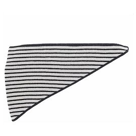 Suncoo Lenço triangular listrado em lã Branco