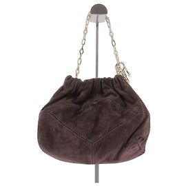 Ba&Sh Sac "June" en daim marron foncé Marron