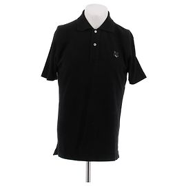 Autre Marque Polo de algodón negro MAISON KITSUNE Negro