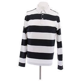 Autre Marque Polo a righe HETCHER in cotone bianco M Bianco