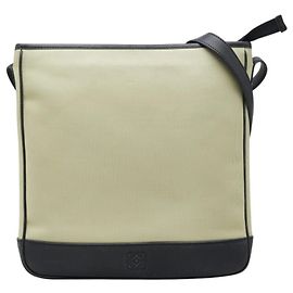 Bolsa de ombro Loewe Anagram Preto Bege