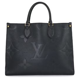 Borsa Onthego MM in Monogram Empreinte di Louis Vuitton Nero