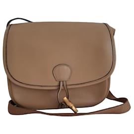 Hermès Bamboo Duffle Bag Camel Leather Camel