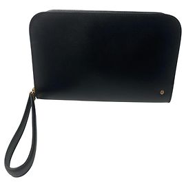 Cartier Black Leather Clutch Bag Black