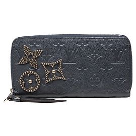 Louis Vuitton Monogram Empreinte Zippy Wallet Red Blue