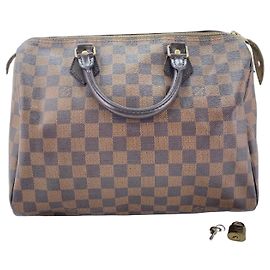 Sac à main Speedy Damier 30 de Louis Vuitton Marron