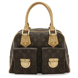 Bolso Louis Vuitton Monogram Manhattan PM Castaño