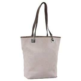 GUCCI GG Canvas Tote Bag Purple Silver 31244 Auth 175187 Silvery Purple