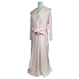 Bata de baño de terciopelo vintage Christian Dior Rosa M Rosa