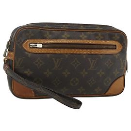 LOUIS VUITTON Pochette Marly Dragonne GM Monogram M51825 LV Auth ti3875 Monogramme