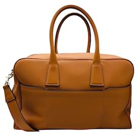 Autre Marque Aviteur Tan / Walnuss Cristallo Nubukleder Wochenendtasche Kamel