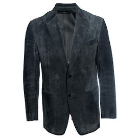 Blazer en daim vert foncé ajusté Tom Ford Vert