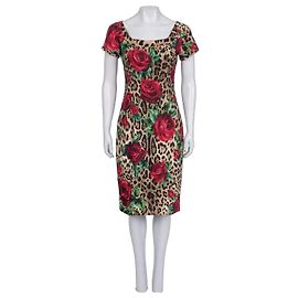 Dolce & Gabbana Floral Print Fitted Dress - Size IT44/L Pre-owned Other