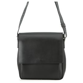 Bolsa de ombro em couro preto Salvatore Ferragamo Preto