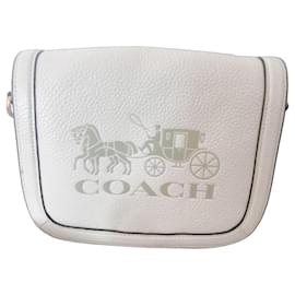 Coach Handbag Cream Pebble Leather Cream