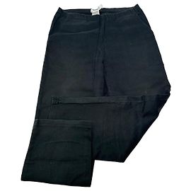 Calça reta de lã Issey Miyake vintage preta M Preto