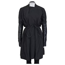 Manteau trench ajusté noir Rick Owens Taille IT42 M D'occasion Autre