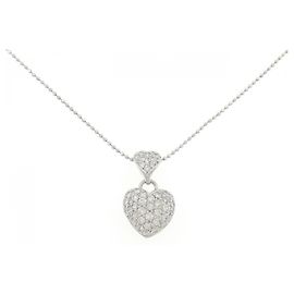 Autre Marque Collar de diamantes Pt900 Pt850 Plata