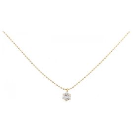 Autre Marque Collar de zafiro blanco Au750 Dorado