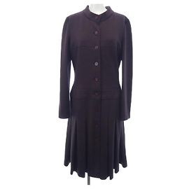Chanel Cashmere-Mix Kleid Lila
