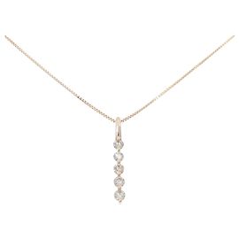 Autre Marque Collier en diamant Au750 Rose