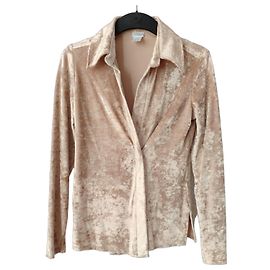 LA PERLA Viscose Pajama Set with Pants. Beige