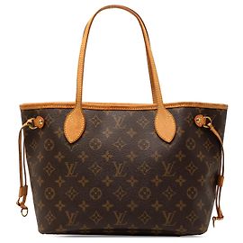 Louis Vuitton Brown Monogram Neverfull PM Brown
