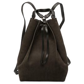 Maison Martin Margiela Maison Margiela Brown Nubuck Drawstring Backpack Brown Dark brown