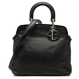Bolsa Granville em couro de bezerro preto Dior Preto