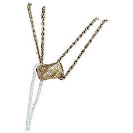 Collier Chanel Coco Crush Diamant Or Mat Doré
