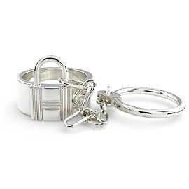 Hermès HERMES Alpha Kelly Double Ring Silvery