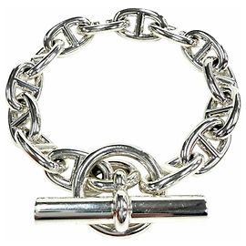 Hermès Bracciale Charm Chaine d'Ancre MM Hermes Argento