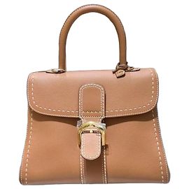 Sac à main Delvaux Brilliant en cuir marron Marron